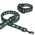 Julset med halsband och koppel i Granskog